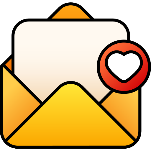 Love message Generic gradient lineal-color icon