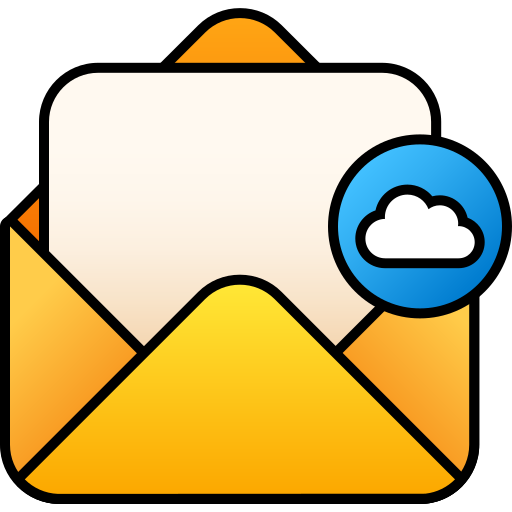 courrier en nuage Generic gradient lineal-color Icône