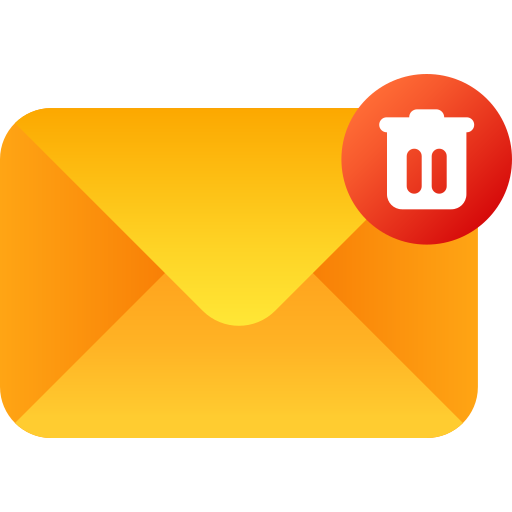 Delete message Generic gradient fill icon