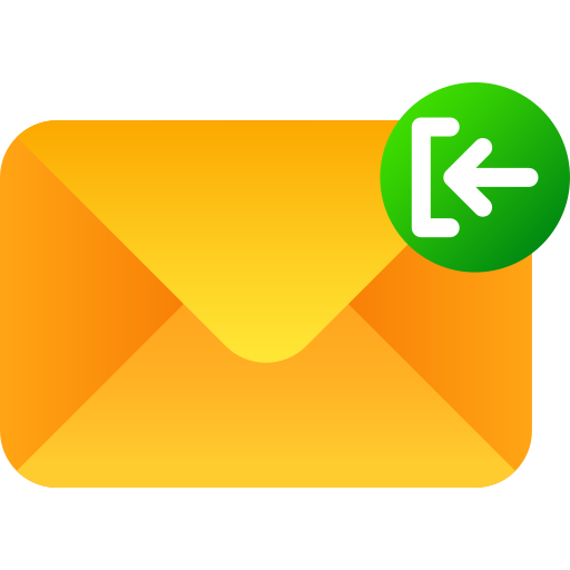 Receive mail Generic gradient fill icon