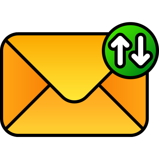 e-mails austauschen Generic gradient lineal-color icon