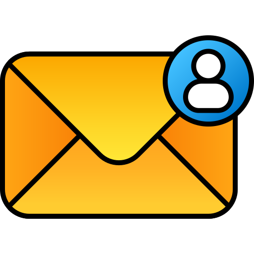 bandeja de entrada de correo Generic gradient lineal-color icono