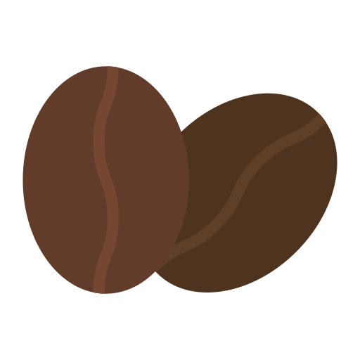 ziarno kawy Generic color fill ikona