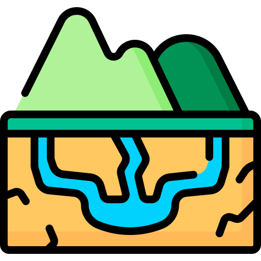 agua subterránea Special Lineal color icono