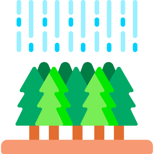 forêt Special Flat Icône