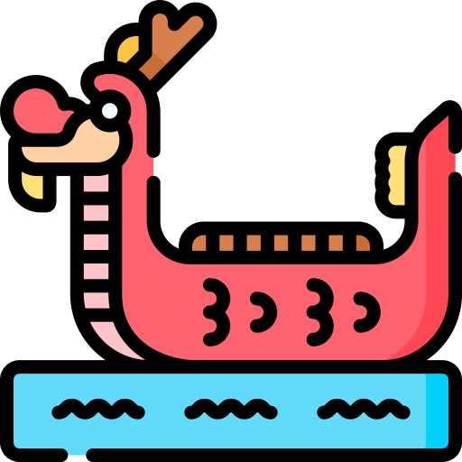 festival del bote del dragón Special Lineal color icono