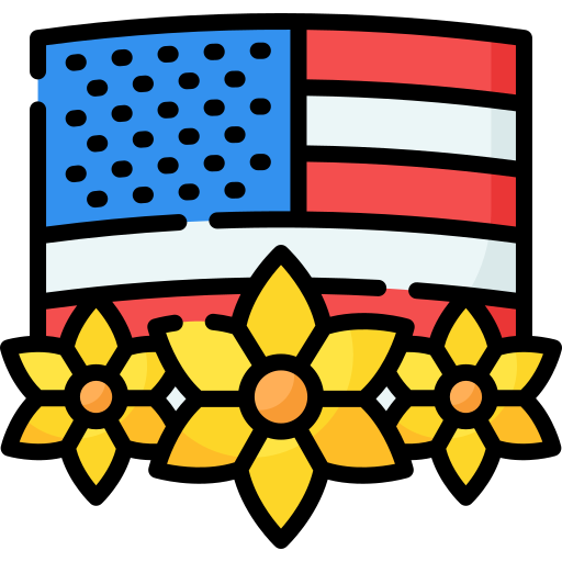 United states of america Special Lineal color icon