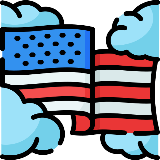 stany zjednoczone ameryki Special Lineal color ikona