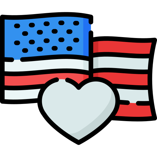 アメリカ合衆国 Special Lineal color icon