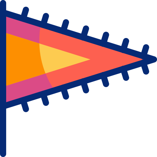 国旗 Basic Accent Lineal Color icon