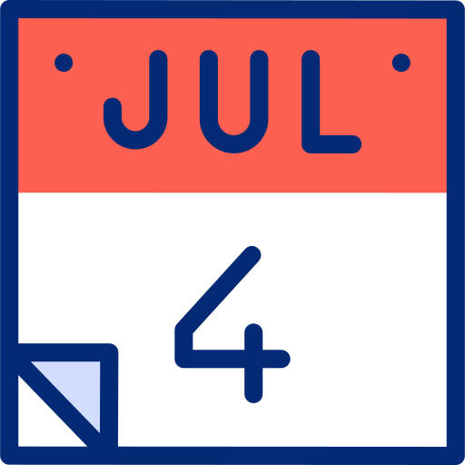4th of july Basic Accent Lineal Color icon