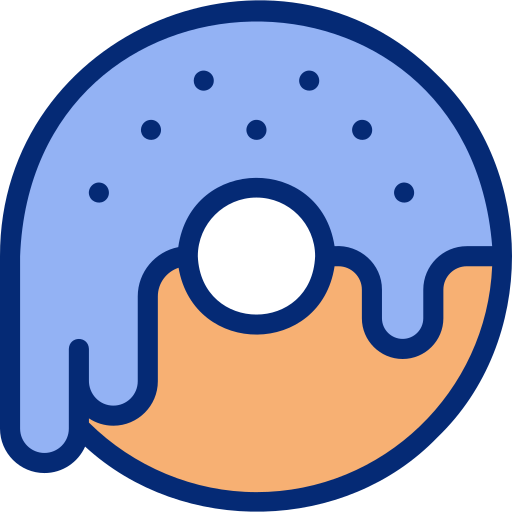 Doughnut Basic Accent Lineal Color icon