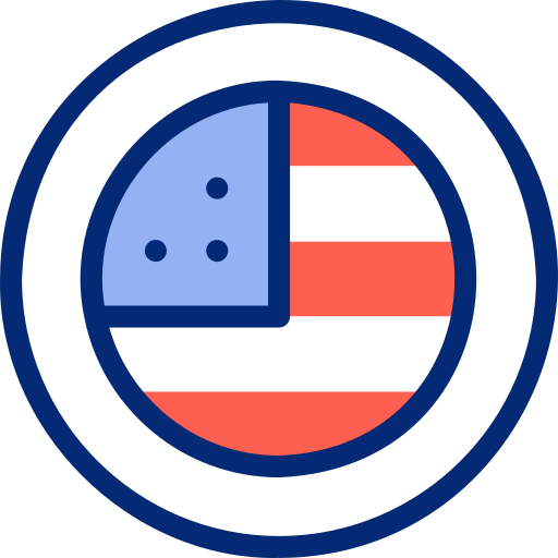 アメリカ合衆国 Basic Accent Lineal Color icon
