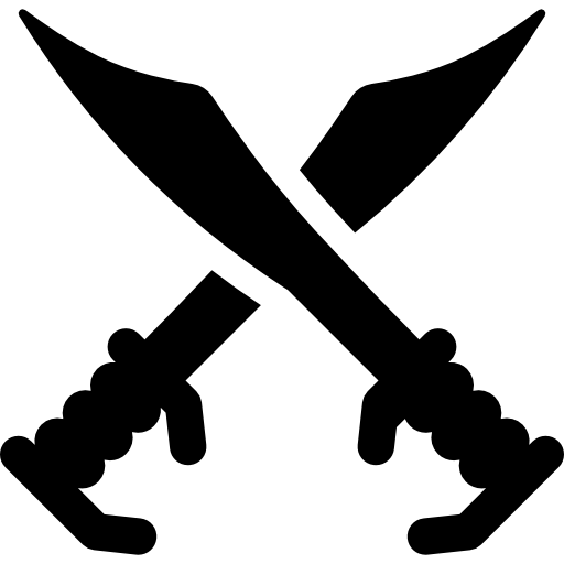 Swords Pictograms Fill icon