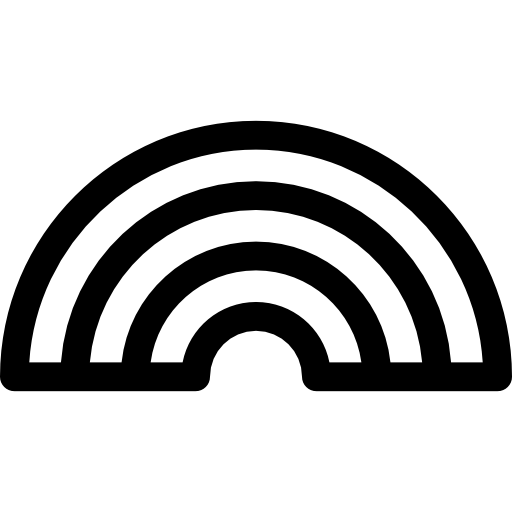 regenbogen Basic Rounded Lineal icon