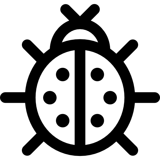 lieveheersbeestje Basic Rounded Lineal icoon