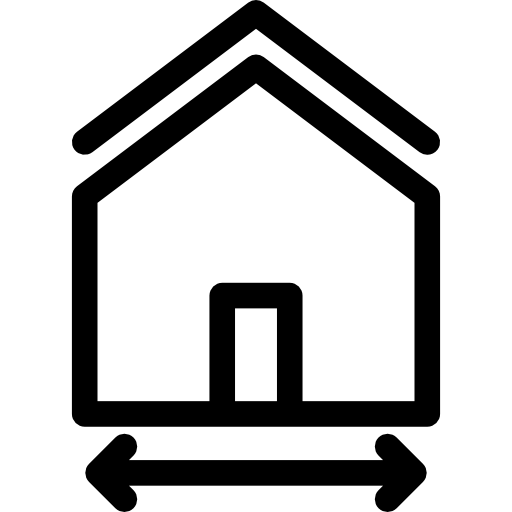 casa Basic Rounded Lineal icono
