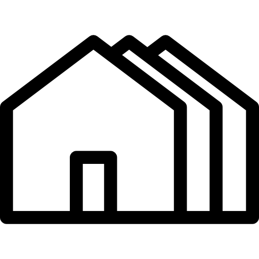 Дома Basic Rounded Lineal иконка