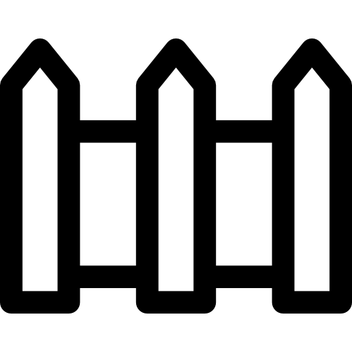 ogrodzenie Basic Rounded Lineal ikona