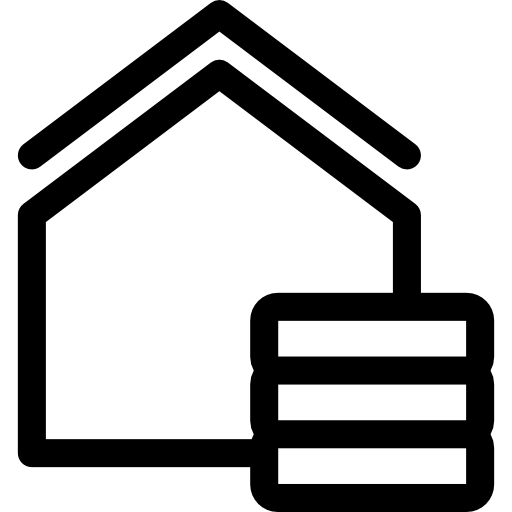 Недвижимость Basic Rounded Lineal иконка