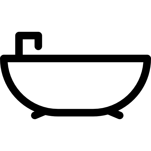 목욕통 Basic Rounded Lineal icon