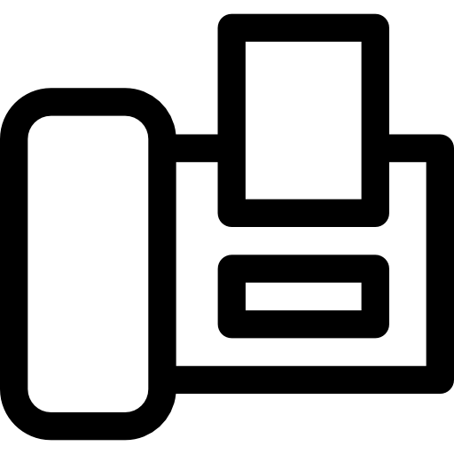 faks Basic Straight Lineal ikona