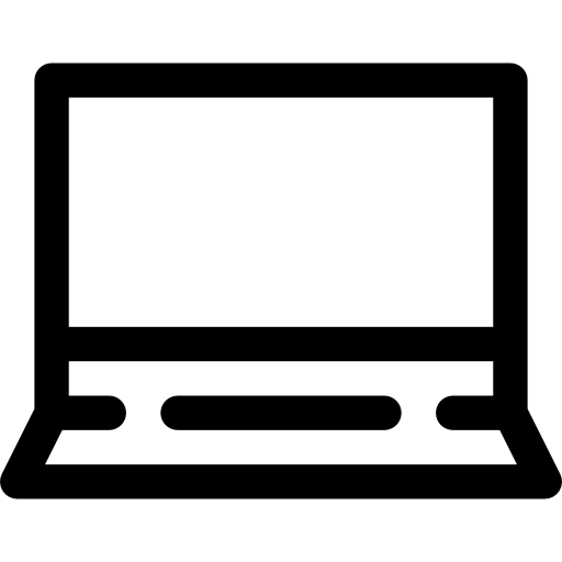 computer portatile Basic Straight Lineal icona