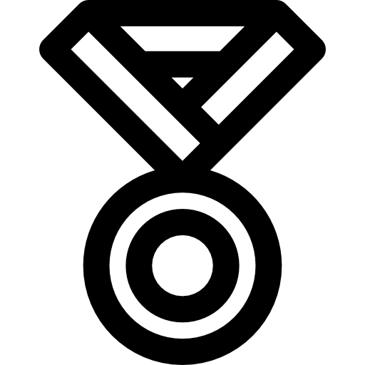 Медаль Basic Rounded Lineal иконка