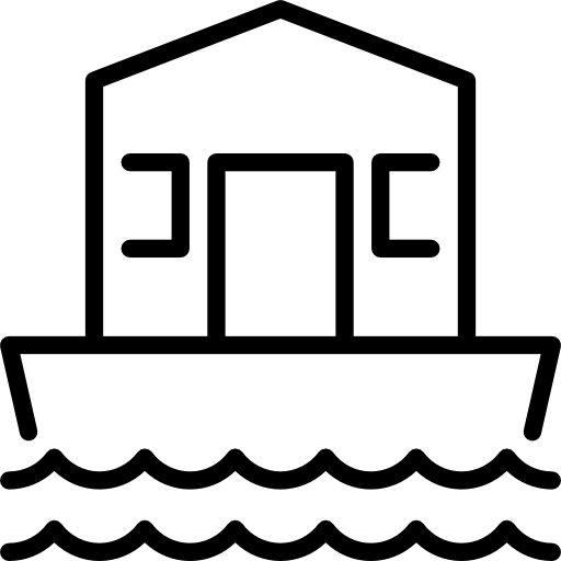 casa galleggiante Special Lineal icona