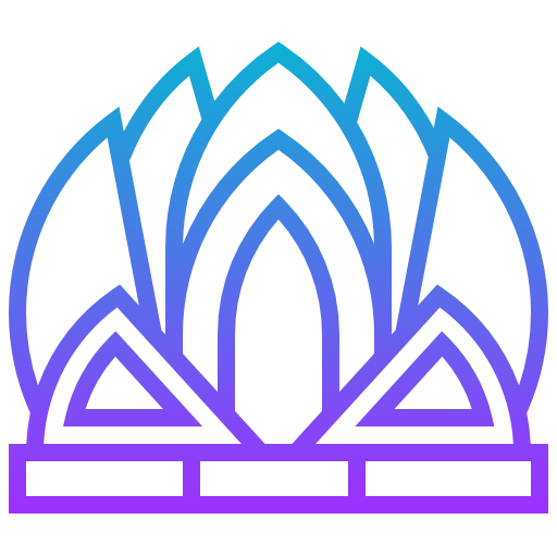lotus tempel Meticulous Gradient icon