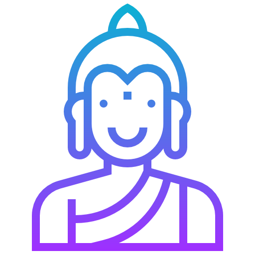 buddha Meticulous Gradient icon