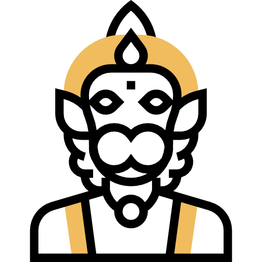 Hanuman Meticulous Yellow shadow icon