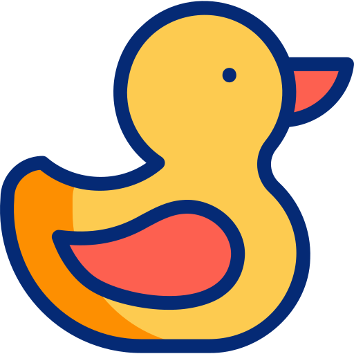 Rubber duck Basic Accent Lineal Color icon