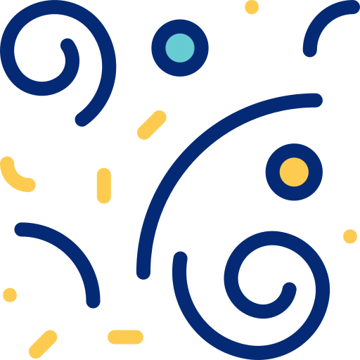 Confetti Basic Accent Lineal Color icon