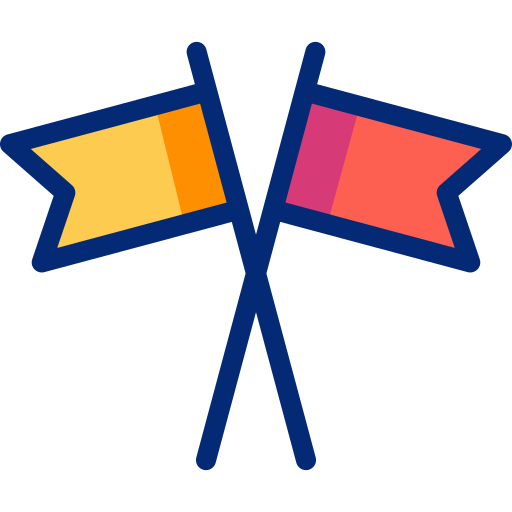 フラグ Basic Accent Lineal Color icon