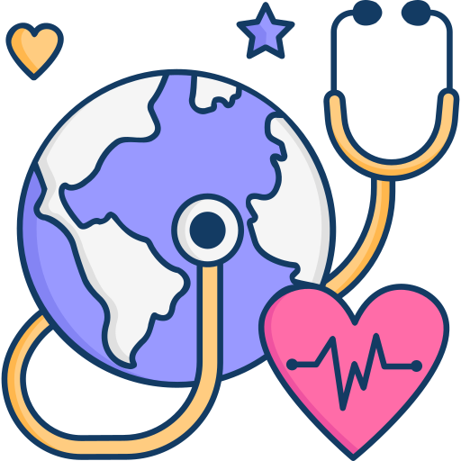 wereldgezondheidsdag SBTS2018 Lineal Color icoon