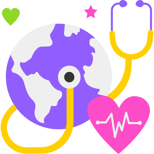 wereldgezondheidsdag SBTS2018 Flat icoon