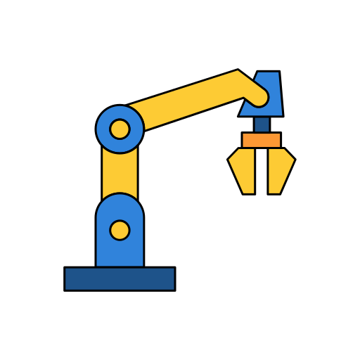 Industrial robot Generic color lineal-color icon