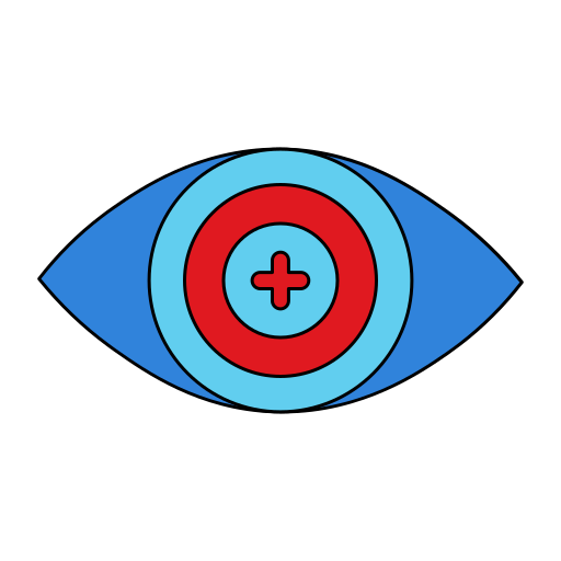 lente de contacto biónico Generic color lineal-color icono