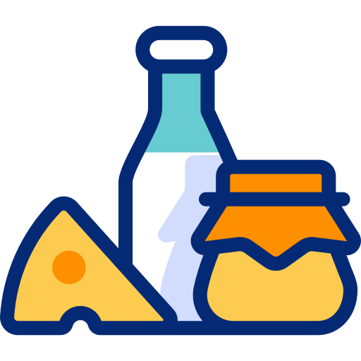 Dairy products Basic Accent Lineal Color icon