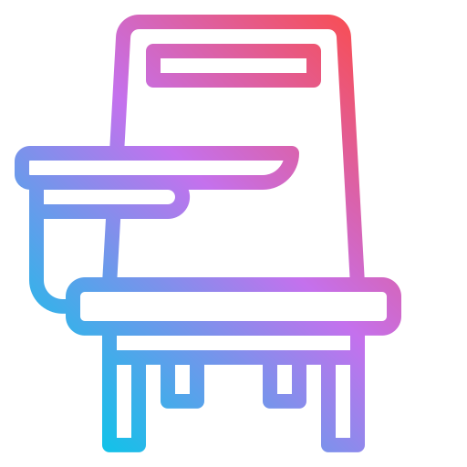 cadeira de secretária Generic gradient outline Ícone