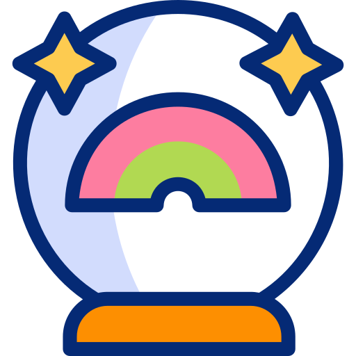 水晶球 Basic Accent Lineal Color icon