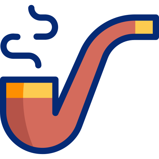 Smoking pipe Basic Accent Lineal Color icon