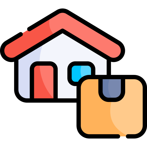 Home delivery Kawaii Lineal color icon