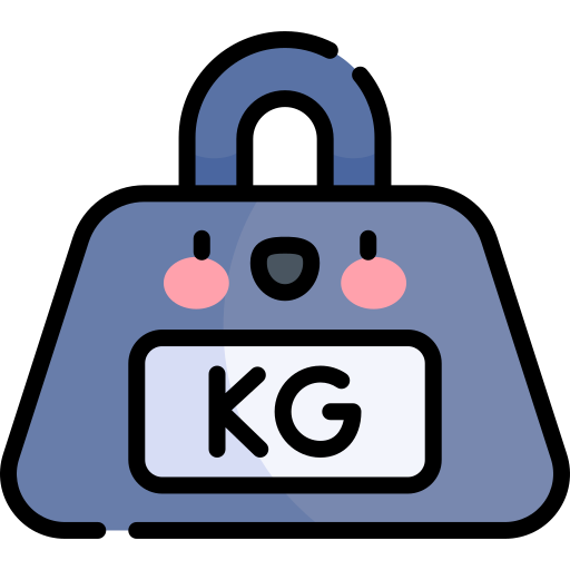gewicht Kawaii Lineal color icon