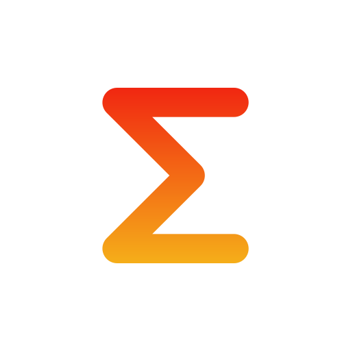 sigma Generic gradient outline icon