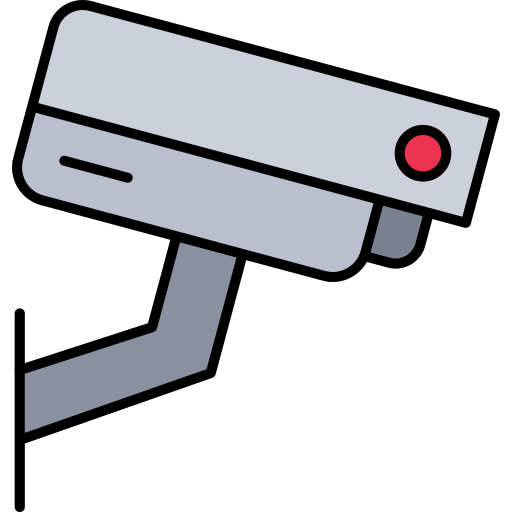 cámara de seguridad Generic color lineal-color icono