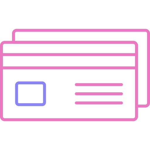 cartão de débito Generic color outline Ícone