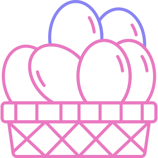cesta de huevos Generic color outline icono