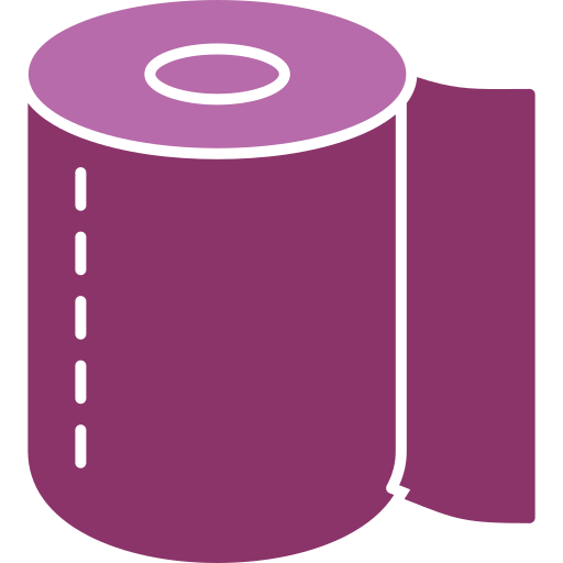 Рулон туалетной бумаги Generic color fill иконка